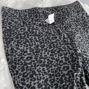 LOFT Leopard Print Ponte Leggings